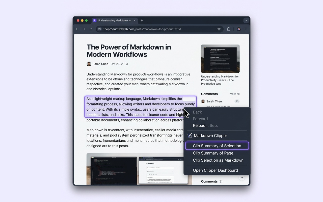 Context Menu demonstration